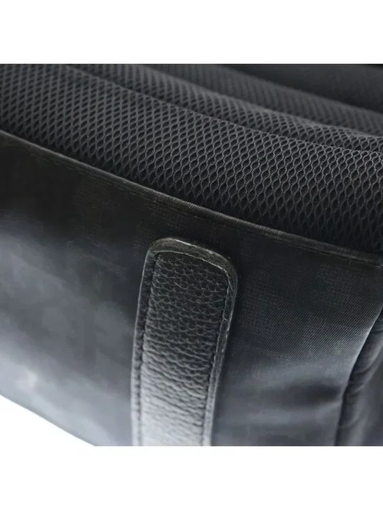 Dior Oblique Backpack Black Leather Nylon Gunmetal - Picture 6 of 6